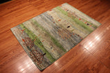 4x6 Hand Knotted Luri Gabbeh Area Rug