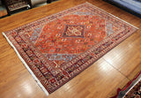 7x10 Hand Knotted Antique Shiraz Area Rug