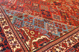 7x10 Hand Knotted Antique Shiraz Area Rug