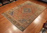 7x10 Hand Knotted Antique Kashan Area rug