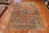 7x10 Hand Knotted Antique Kashan Area rug