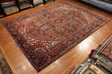 9x12 Hand Knotted Antique Heriz Area Rug