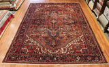 9x12 Hand Knotted Antique Heriz Area Rug