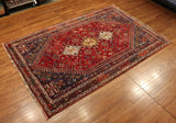 6x9 Hand Knotted Antique Heriz Area Rug