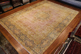 10x13 Hand Knotted Antique Kashan Area Rug