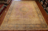 10x13 Hand Knotted Antique Kashan Area Rug