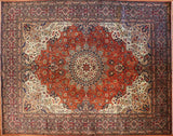 10x13 Hand Knotted Isfahan Area Rug