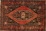 4x6 Hand Knotted Antique Shiraz Area Rug