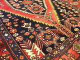 4x6 Hand Knotted Antique Shiraz Area Rug