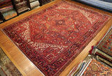 10x13 Hand Knotted Antique Heriz Area Rug