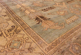 8x9 Hand Knotted Vintage Baluchi Area Rug
