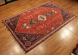 6x9 Hand Knotted Antique Shiraz Area Rug