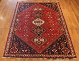 6x9 Hand Knotted Antique Shiraz Area Rug