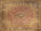 10x13 Hand Knotted Vintage Kashan Area Rug