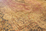 10x13 Hand Knotted Vintage Kashan Area Rug