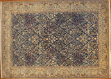 8x11 Hand Knotted Kerman Area Rug