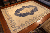 10x13 Hand Knotted Vintage Isfahan Area Rug