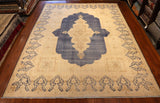 10x13 Hand Knotted Vintage Isfahan Area Rug