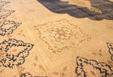 10x13 Hand Knotted Vintage Isfahan Area Rug