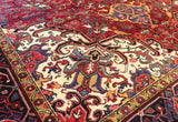 8x11 Hand Knotted Antique Heriz Area Rug