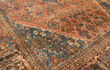 7x10 Hand Knotted Vintage Afshar Area Rug