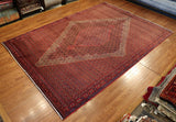 8x12 Hand Knotted Antique Serapi Area Rug