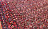 8x12 Hand Knotted Antique Serapi Area Rug