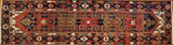 3'5 x 13 Hand Knotted Antique Shirvan Runner