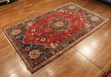 5x8 Hand Knotted Antique Shiraz Area Rug