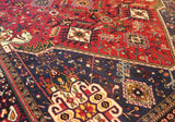 5x8 Hand Knotted Antique Shiraz Area Rug
