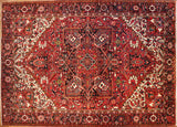 10x13 Hand Knotted Antique Heriz Area Rug
