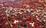 10x13 Hand Knotted Antique Heriz Area Rug