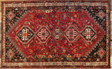 5x8 Hand Knotted Antique Heriz Area Rug