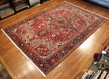 8x11 Hand Knotted Antique Heriz Area Rug