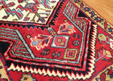 2x3 Hand Knotted Antique Heriz Area Rug
