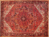 10x13 Hand Knotted Antique Heriz Area Rug