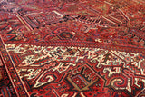 10x13 Hand Knotted Antique Heriz Area Rug