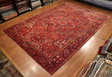 9x13 Hand Knotted Antique Heriz Area Rug