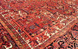 9x13 Hand Knotted Antique Heriz Area Rug
