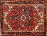 10x13 Hand Knotted Antique Heriz Area Rug
