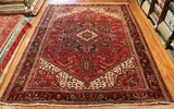 10x13 Hand Knotted Antique Heriz Area Rug