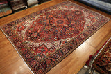 9x13 Hand Knotted Antique Heriz Area Rug