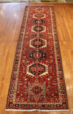 3x13 Hand Knotted Antique Heriz Runner