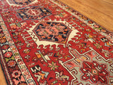 3x13 Hand Knotted Antique Heriz Runner