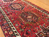 3x14 Hand Knotted Antique Heriz Runner