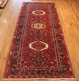 5x13 Hand Knotted Antique Qashqai Palace Runner