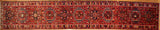 2'8" x 15 Hand Knotted Antique Heriz Runner