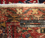 2'8" x 15 Hand Knotted Antique Heriz Runner