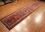 3x13 Hand Knotted Antique Shiraz Runner