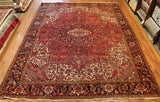 10x12'6 Hand Knotted Antique Heriz Area Rug